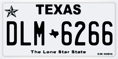 TX license plate DLM6266