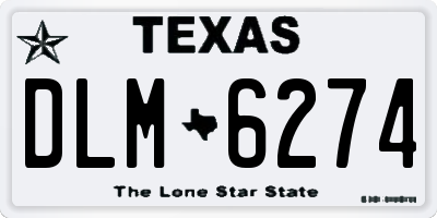 TX license plate DLM6274