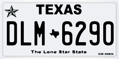 TX license plate DLM6290