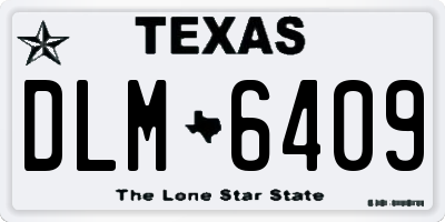 TX license plate DLM6409
