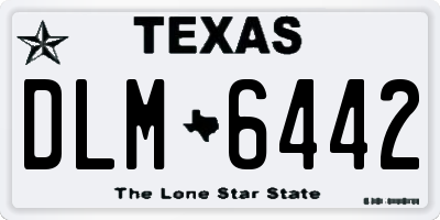 TX license plate DLM6442
