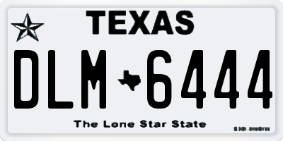 TX license plate DLM6444