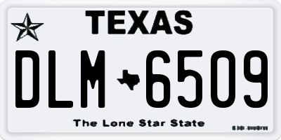 TX license plate DLM6509
