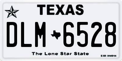 TX license plate DLM6528