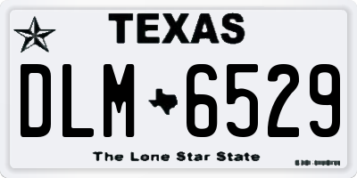 TX license plate DLM6529