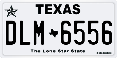 TX license plate DLM6556
