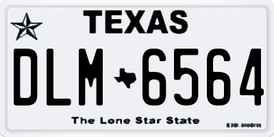 TX license plate DLM6564