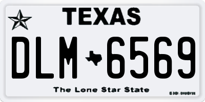 TX license plate DLM6569