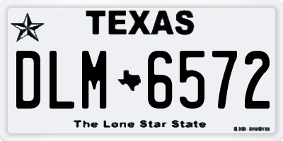 TX license plate DLM6572