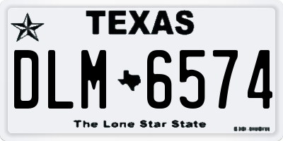TX license plate DLM6574