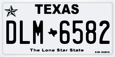 TX license plate DLM6582