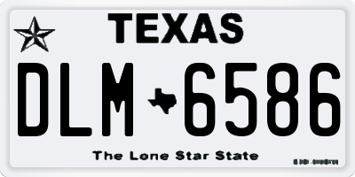TX license plate DLM6586