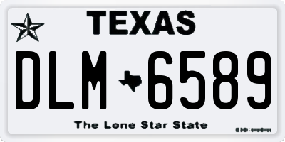 TX license plate DLM6589