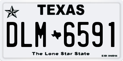 TX license plate DLM6591