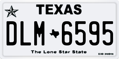 TX license plate DLM6595