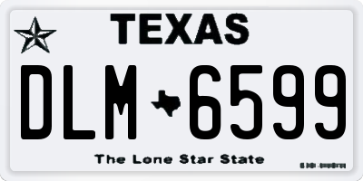 TX license plate DLM6599