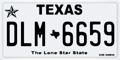 TX license plate DLM6659