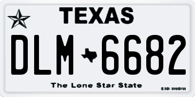 TX license plate DLM6682