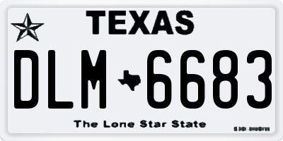 TX license plate DLM6683