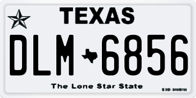 TX license plate DLM6856