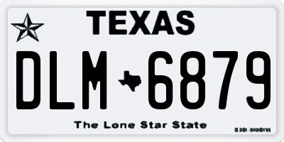 TX license plate DLM6879