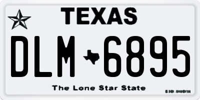 TX license plate DLM6895