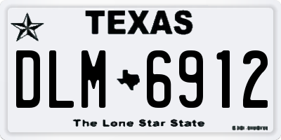 TX license plate DLM6912