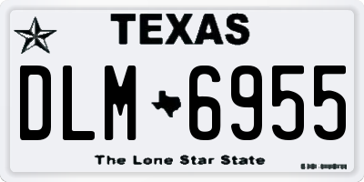 TX license plate DLM6955