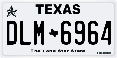 TX license plate DLM6964