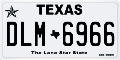 TX license plate DLM6966