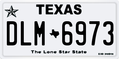 TX license plate DLM6973