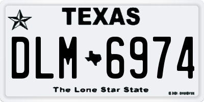 TX license plate DLM6974