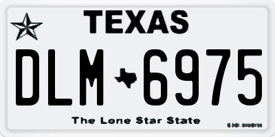 TX license plate DLM6975