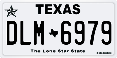 TX license plate DLM6979
