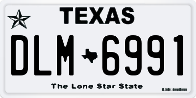 TX license plate DLM6991
