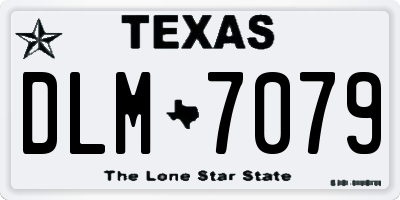 TX license plate DLM7079