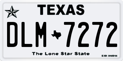 TX license plate DLM7272