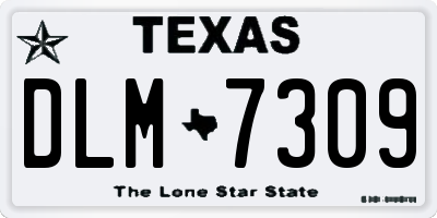 TX license plate DLM7309
