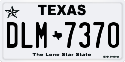 TX license plate DLM7370