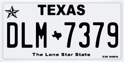 TX license plate DLM7379