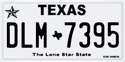 TX license plate DLM7395