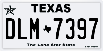 TX license plate DLM7397