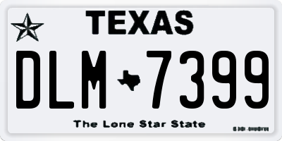 TX license plate DLM7399
