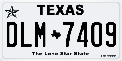 TX license plate DLM7409