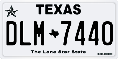 TX license plate DLM7440