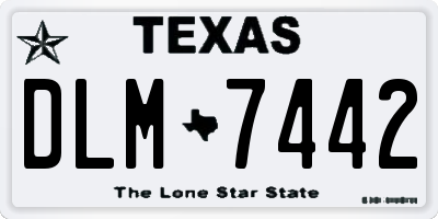 TX license plate DLM7442