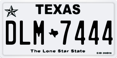 TX license plate DLM7444