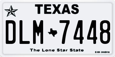 TX license plate DLM7448