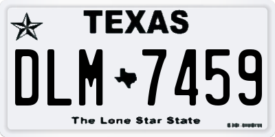 TX license plate DLM7459