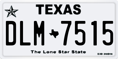 TX license plate DLM7515